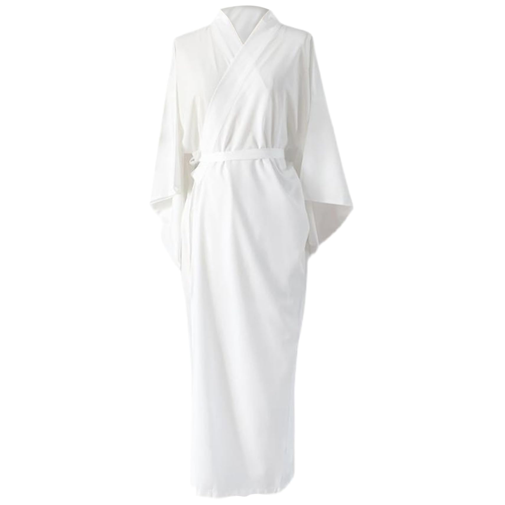 Weduspaty Kimonos japoneses para mujeres, kimono japonés tradicional tradicional sólido con cinturón mangas de longitud de túnica japonesa yukata