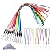 Bundle of 20pcs Colorful Hand Wrist/Neck Lanyards/Straps/Strings Pack for USB Flash Drives, Keys, Keychains, ID Name Tag Badge Holders, Video Game (7"/17" Length Assorted Colors)