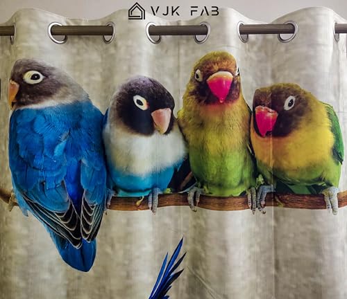 Image of 3D Printed Math English Albhabets Learning Design Curtains for Kids Room, School, Kids Care Home, Window, Door 4x7 feet Long Set of 3 Pc