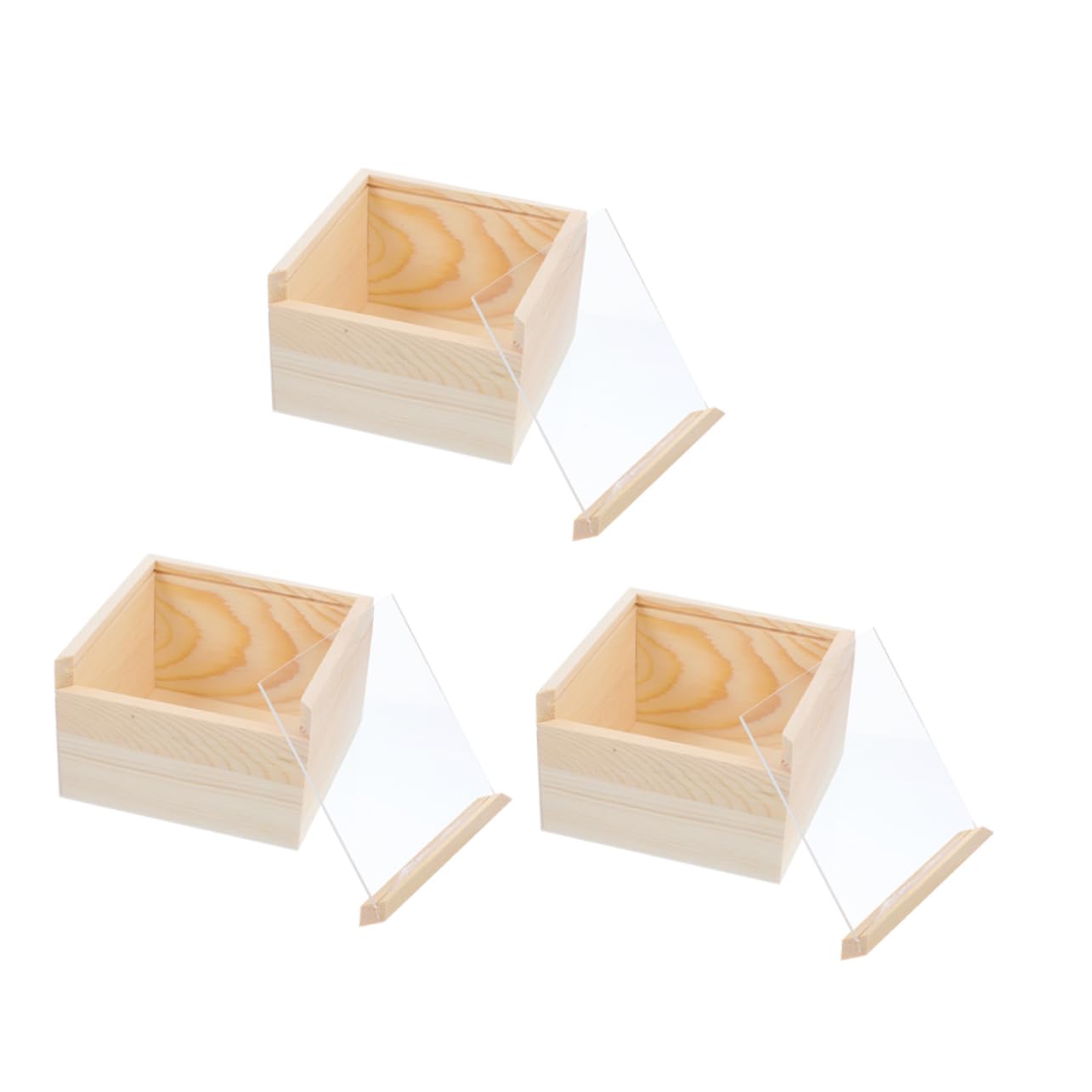 Coffret à bijoux en acrylique premium - Boîte à bibelots en bois de haute qualité rétro