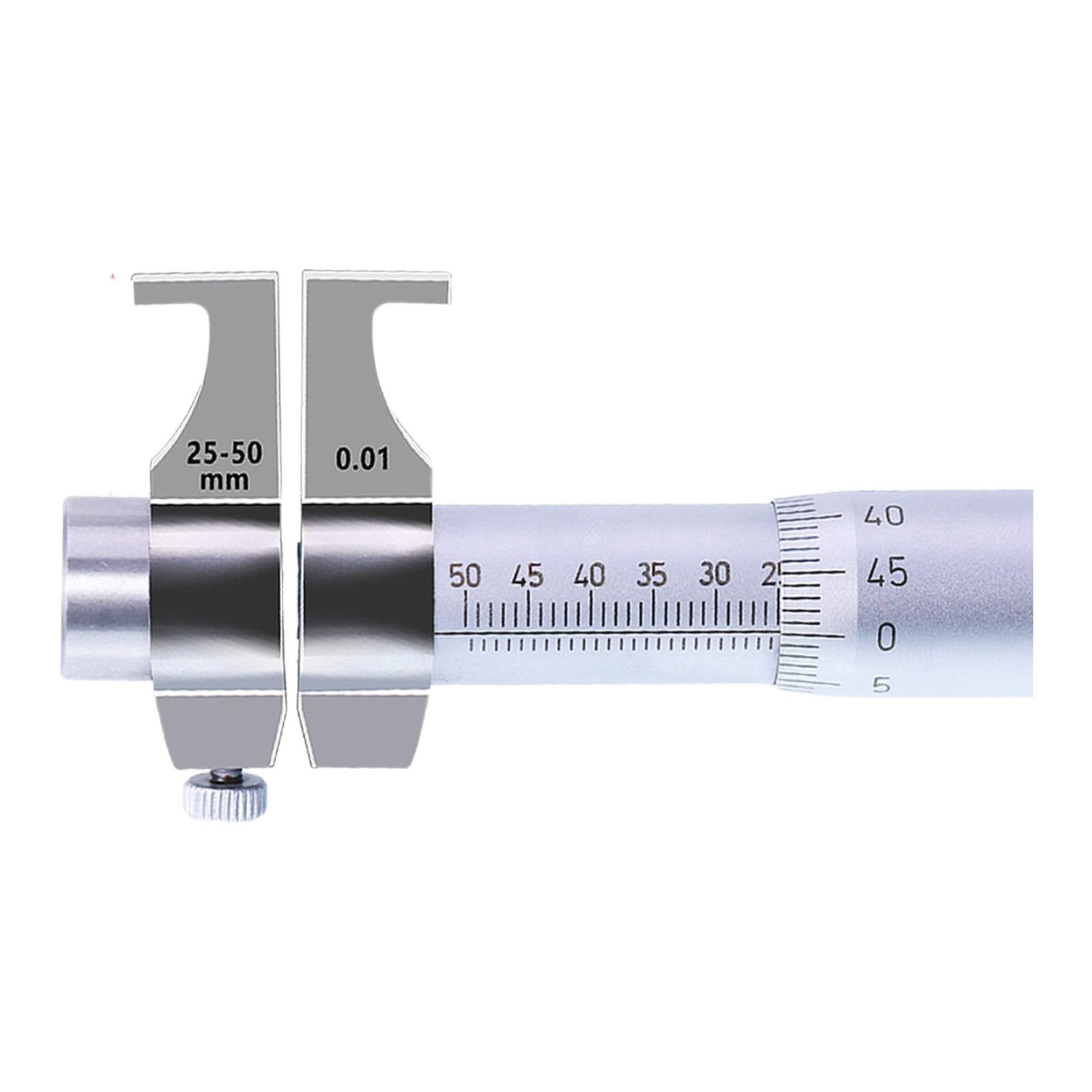 Cyfrowy miernik, 50-75 mm (25-50 Groove Thickness 2.0)