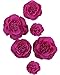 Letjolt Giant Paper Flower Decorations for Wall Rose Crepe Paper Flower for Wedding Bouquets Thanksgiving Flowers Decorations Quinceanera Bridal Shower Nursery Flower Wall Decor(Set 6)