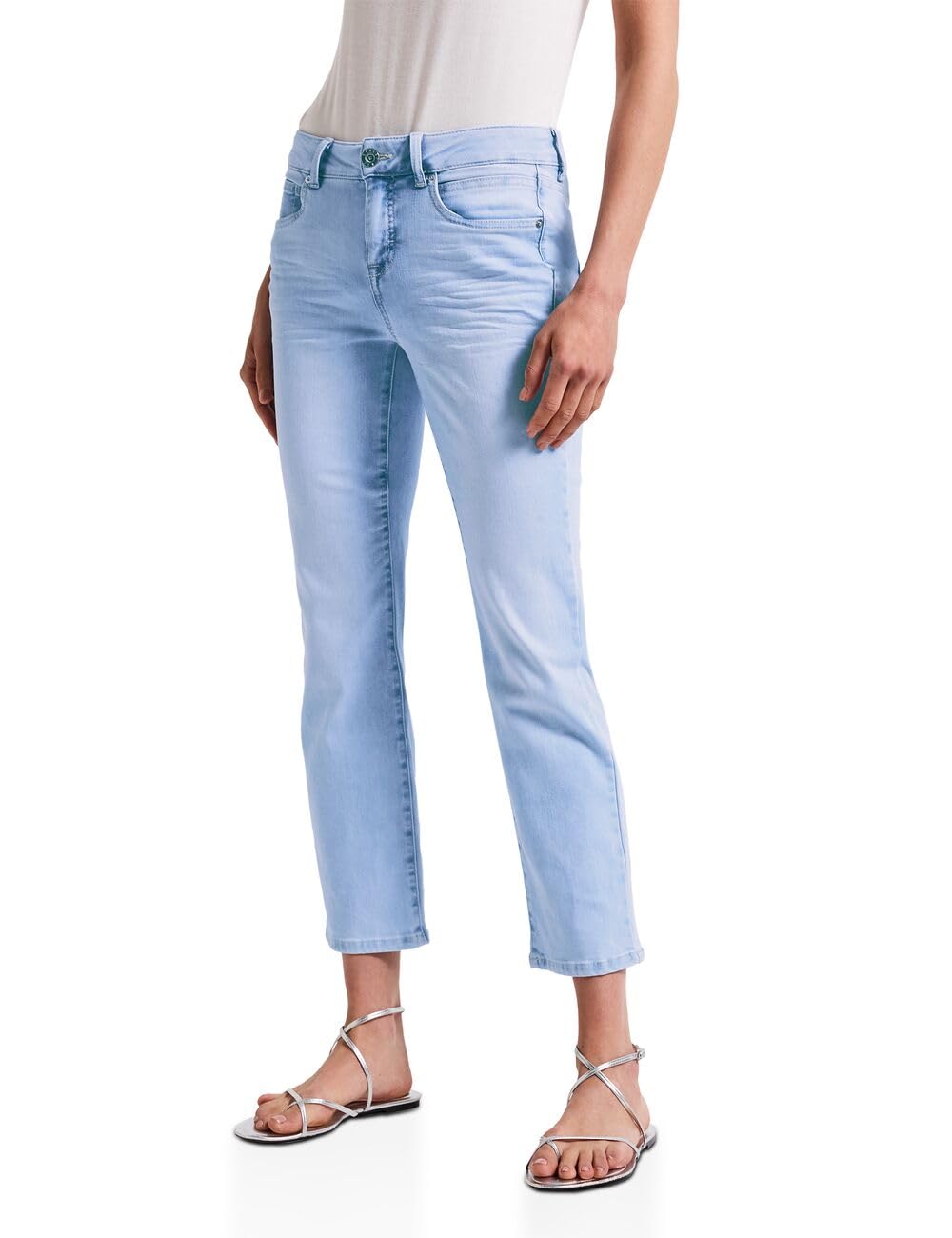 Street One Women's A379170 Straight Leg Jeans, Ultra Bleach Wash, 6