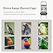 Sinopet 69-inch Large Bird Cages for Parrots,Large Parrot Cages for Large Birds, Flight Cage for Birds,Large Parakeet Cage with Birdcage Cover for African Grey,Quaker,Cockatiel,Green Cheek Conure