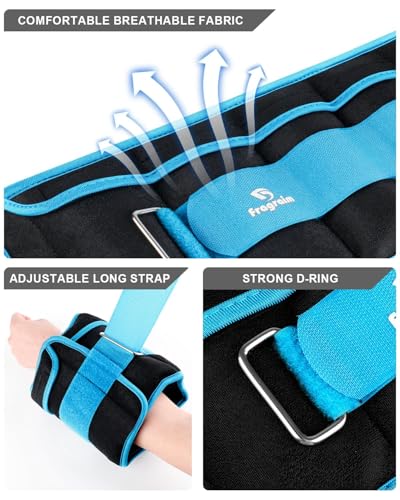 Image of Fragraim Adjustable Ankle Weights 1-3 /4 /5 /6 /8 /10 /12 /15 /20 LBS Pair with Removable Weight for Jogging, Gymnastics, Aerobics, Physical Therapy