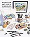 JusArt Acrylic Brush Markers, 96 Colors Brush Tip Acrylic Marker Set, 48 Dual-Tip Water Based No Bleed Markers with Automatic Ink Control for Wood, Rock, Fabric, Canvas, Glass, Eggs & DIY Crafts