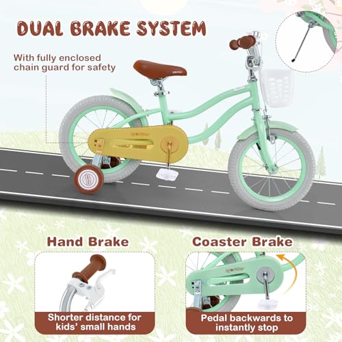 Image of BABY JOY Kids Bike, 12 14 16 18 20 Inch Boys Girls Bike w /Removable Basket