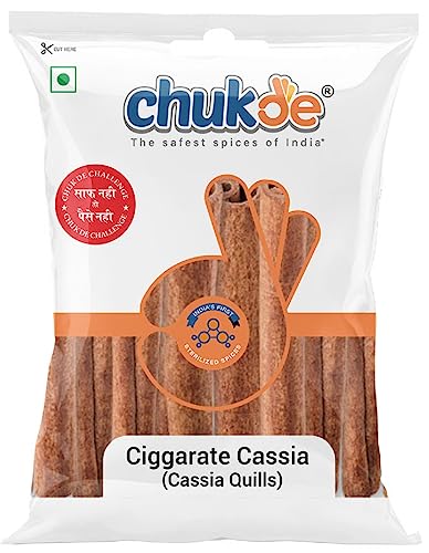 Image of Chukde - Tej Patta 50 Gm (Pack Of 2) - Dalchini Stick 50 Gm (Pack Of 1) - Whole Spices - Combo Pack