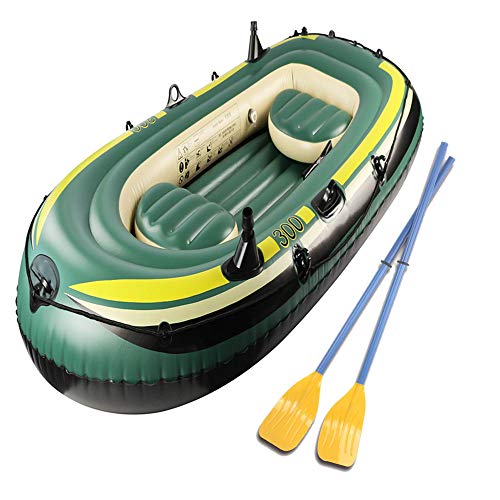Kayak Inflable, Barcos de Pesca inflables para Adultos 2 Personas, Barco Inflable para niños con remos, balsas inflables para Pesca, balsas de Kayak Inflable balsa Kayak Inflable