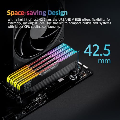 Image of KLEVV Urbane V RGB DDR5 32GB (2x16GB) 6000MHz CL28 SK Hynix A-Die 1.35V Gaming Desktop Ram Memory XMP 3.0 / AMD Expo Ready - Jet Black (KD5AGUA80-60B280V)