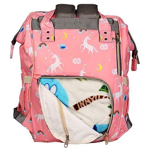 Image of Diaper Bag /Mother Backpack for Travel (Printed Peach) Prints and Colours May Vary