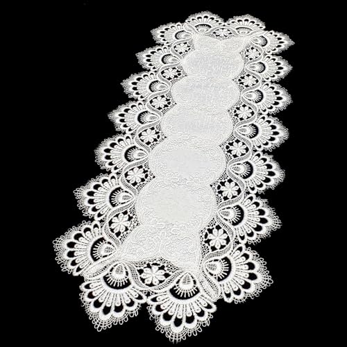 Bronze Spitzendecke Spitze Altweiss #8139 Tischläufer Mitteldecke...
