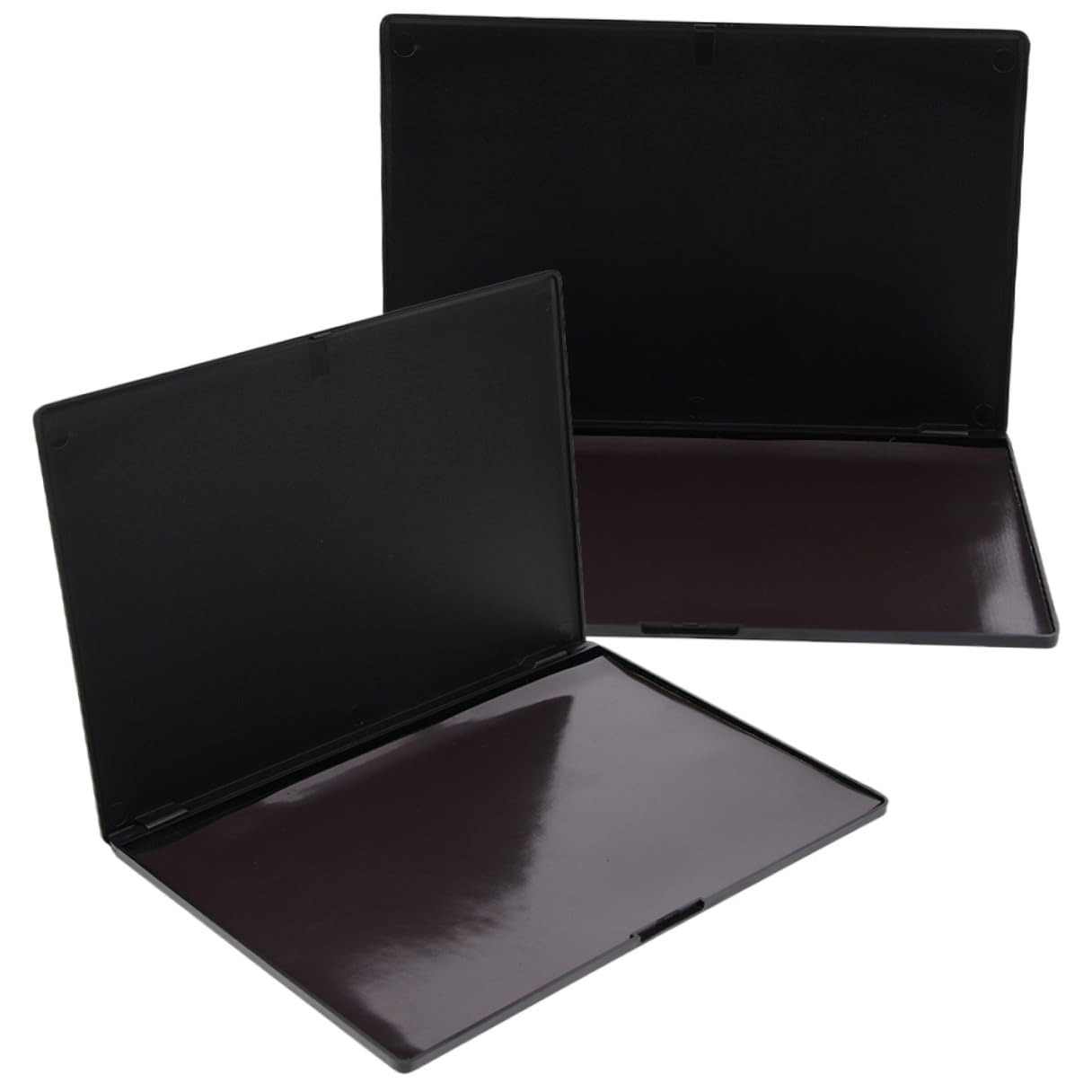 TEHAUX Palette Ombretti Magnetica Vuota 2 Pezzi Grande Formato 23x15 Cm Vassoio Portaombretti Fai da Te Portatile per Trucco Quotidiano e Viaggi
