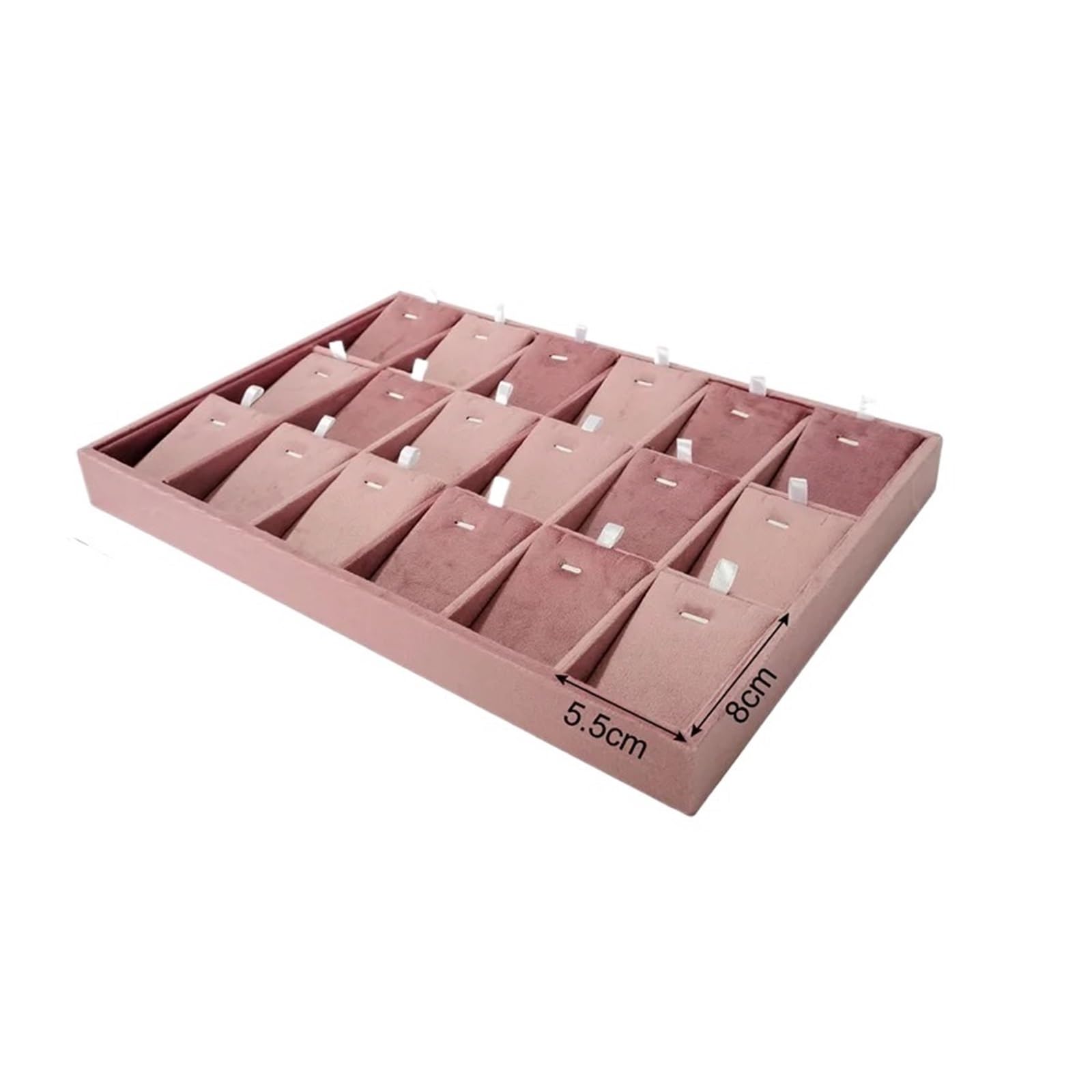 YGMNQAL Velvet Jewelry Tray Luxury Velvet Jewelry Organizer Tray - Multi-compartment Storage for Earrings Rings Necklaces Dresser & Vanity Use