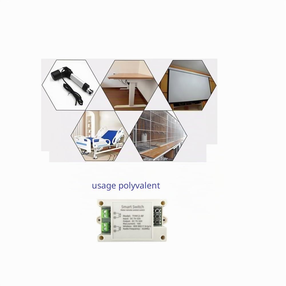 Interrupteur intelligent WiFi CC 7-32 V 10 A - Commande avant et arrière pour entraînement linéaire - Compatible avec app Tuya - Intégration Alexa