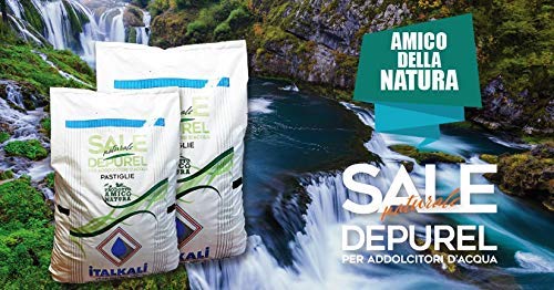 italkali depurel sel naturel adoucisseur d'eau en pastilles sacs de 25 kg – K511B de 80 sacs