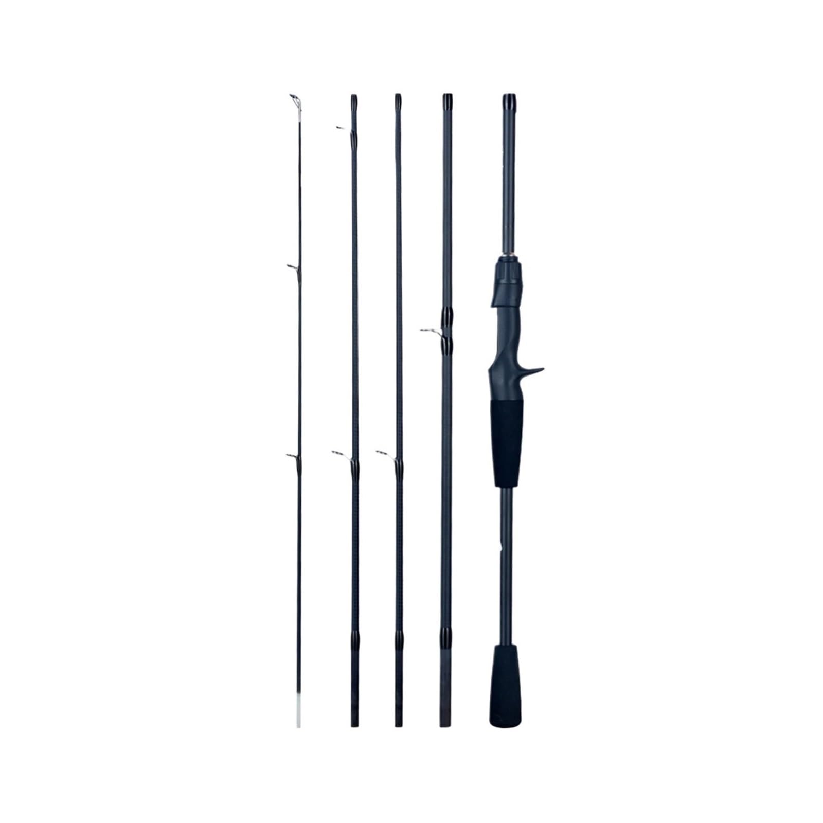 Canne carbone baitcasting de voyage 2.28 M finitions de haute précision 5-30g