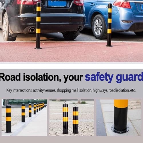 Borne métallique de parking de 75cm pour gestion du trafic