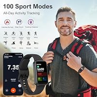 VMQIPNS Fitness Tracker,Smart Watch with 24/7 Heart Rate Blood Oxygen Sleep Monitor,1.47" HD Touchsreen with Step & Calorie Counter 100+ Sport Modes Health Activity Trackers for Men and Women (Black) — image 4