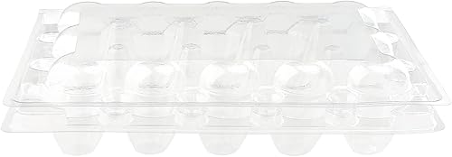 Miniatura 4 de Paquete de 100 cartones de huevos de codorniz, contenedor de almacenamiento de huevos pequeños de 15 cavidades, 2 tijeras cortadoras de huevos de