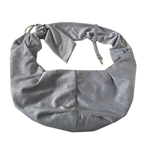 Surblue Pet Sling Carrier Bag With Hands-Free Reversible Belts, Safe Comfortable Adjustable Crossbody Shoulder Outdoor Travel Pet Tote Suitable For Small Dog Cat Puppy Up To 12 Lb (Grey) #TOP3