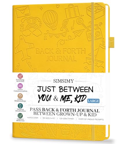 Just Between You and Me Kid Journal - A Back & Forth Journal for Grown-Up & Kid / Parent & Child to Strengthen Bond, Build Communication, and Share Memories, Interactive Writing Prompts for Kids & Adults, Gift for Girls Boys, 7