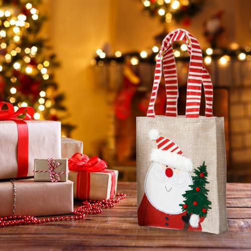 Sacos grandes para presentes de Natal | Sacolas reutilizáveis ​​para presentes com alça - Sacos de d