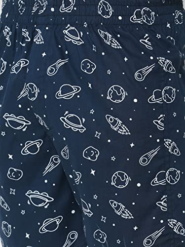 Image of Men's Cotton Printed Boxer Shorts (Men-Rocket)