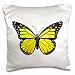 3dRose pc_217281_1 Hamsa Hand Black and White Pillow Case, 16" x 16"