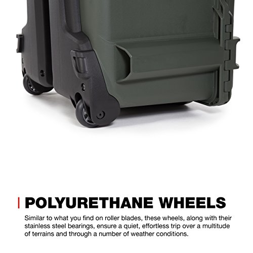 Image of NANUK 960 Waterproof Hard Case with Wheels and Padded Divider- Olive