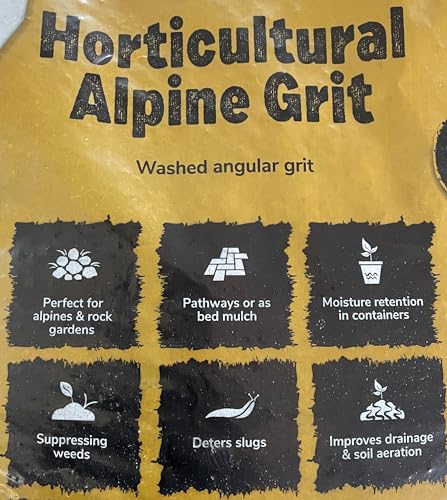 Horticultural Grit - Washed Angular Grit - 4 Litres in a Convenient Paper Bag