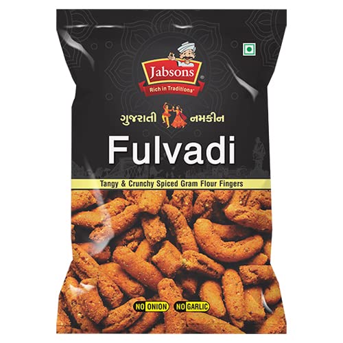 Jabsons Namkeen Fulvadi-140 g | Ready to Eat Snacks | Chai Time Snacks | Crunchy Crispy Namkeen | Traditional Indian Snacks