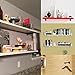 Sumnacon 4 Pcs 7.7 Inch Industrial Pipe Clothes Bar - Heavy Duty Rustic Metal Coat Hanger with Screws, Wall-Mounted Garment Holder Rack for Bedroom/Bathroom/Cabinet/Boutique/Clothing Store, Black