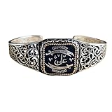 925 Sterling Silver Double Zulfiqar Sword Cuff Bracelet, Mens Handmade Hz. Ali Sword Bangle, Warrior Bracelet, 925k Silver Bracelet