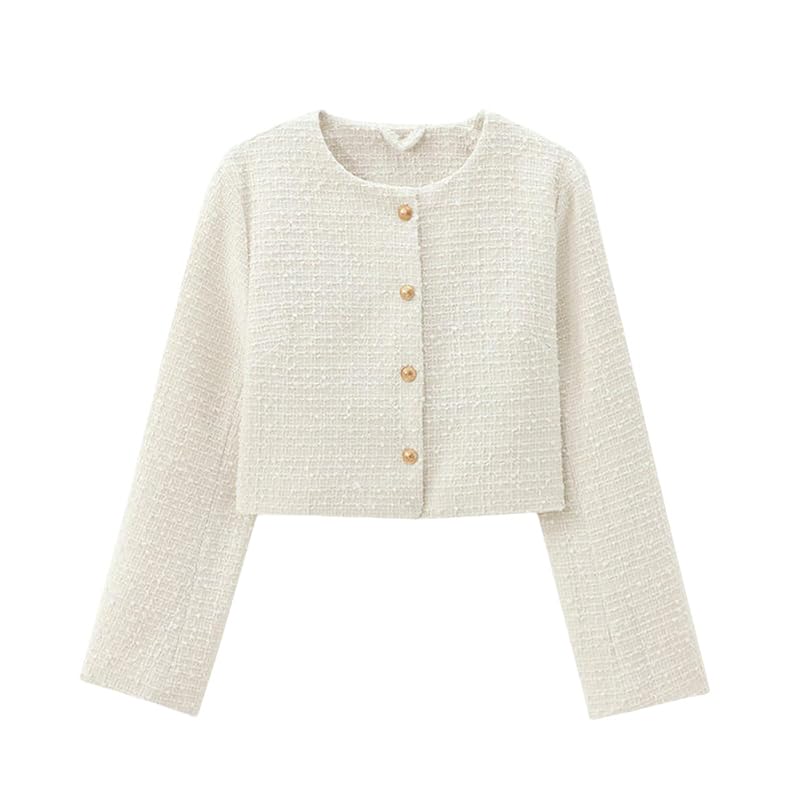 Veste en tweed femme chic idéale pour le bureau et sorties