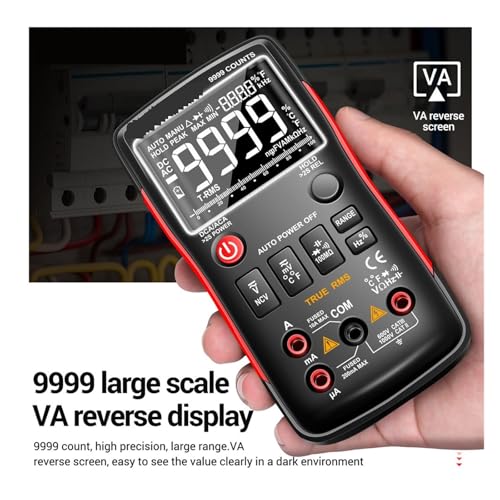 Multimètre professionnel Q1 Red Pro testeur numérique LCR NCV - 3