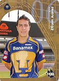 2009-10 Imagics Futbol Mexicano Pumas U.N.A.M. Soccer #14/80 Efrain Juarez Pumas U.N.A.M.