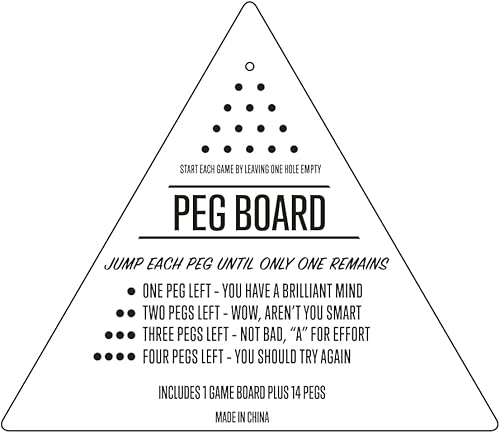 Miniatura 2 de Rico Industries NCAA Juego de pirámide de clavijas de 4.5 x 4 pulgadas, juego de pirámide de madera de tamaño de viaje, juegos de clavijas de
