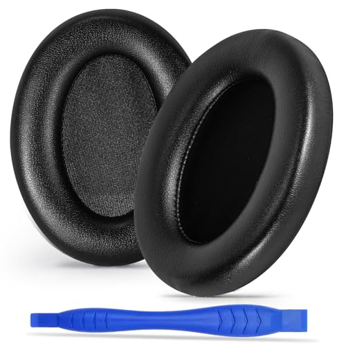 Ersatz-Ohrpolster für Sony WH-1000XM3 Kopfhörer verbesserte Kissen Ohrabdeckung für XM3 mit Soft-Touch-Leder Geräuschisolierender Memory-Schaum (Schwarz)