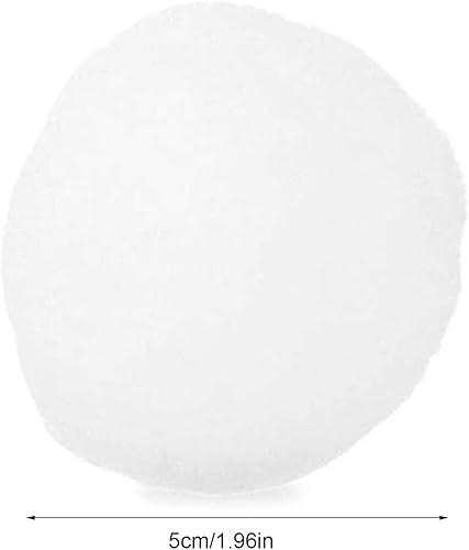Miniatura 6 de MOTUZP Juego de bolas de nieve falsas para interiores y exteriores, bolas de nieve blancas realistas para juegos de lucha o lanzamiento de nieve en