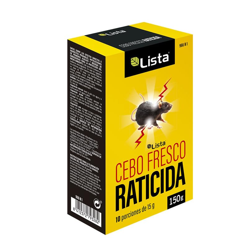 Lista Cebo Fresco raticida. 150gr