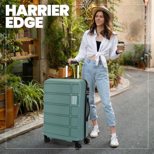 Image of Kamiliant by American Tourister 2 Pc Harrier Edge 8W Set 56 Cm & 68 Cm - Small & Medium Polypropylene(PP) Hardside 8 Wheels Spinner Luggage Set /Trolley Bag Set (Slate Grey)