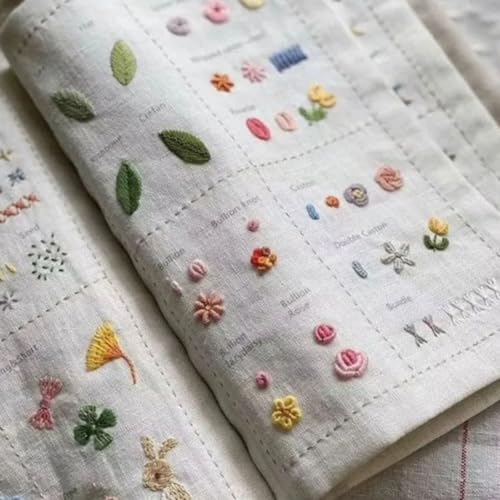 Image of HASTHIP Embroidery Stitch Book, Assorted Stitching Methods