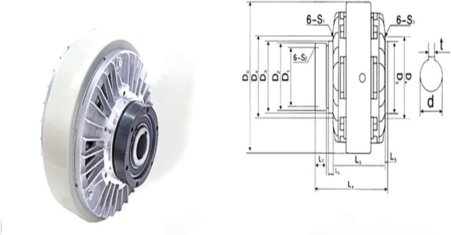 FL50B-1 Hollow Shaft Powder Clutch