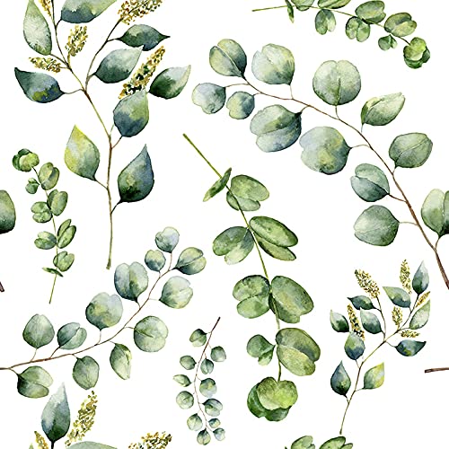 Fotomurale autoadhesivo de eucalipto floral Coloray Magic-Stick lavable para pared de 208x146 cm 3