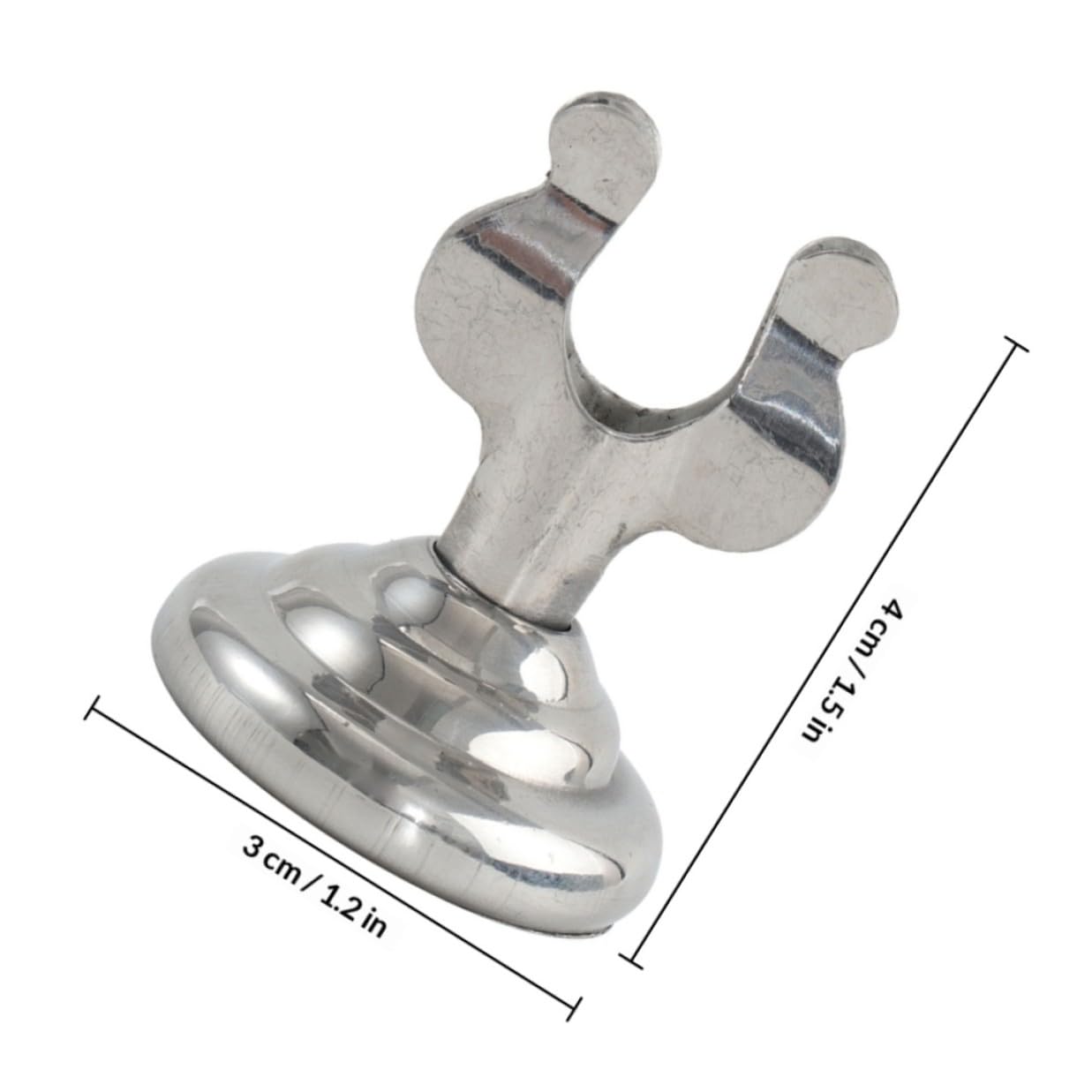 Table de 7 Inoxydable en Porte-Cartes Argenté de Acier Numéro Forme en U Simple Élégant, Support Lot Pièces pour Restaurant et Décoration Maison