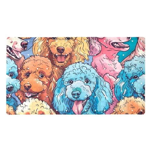 Tapis de bain Poodle séchage rapide antidérapant extra long