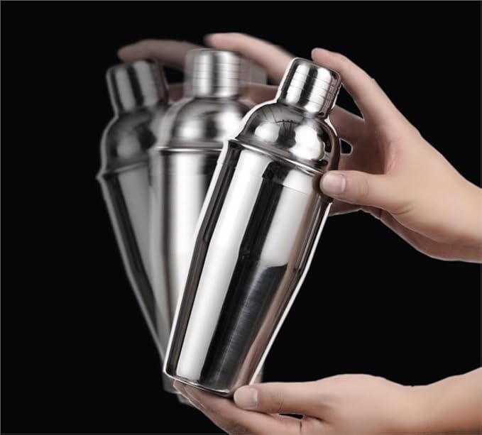 Set de Coctelera de Acero Inoxidable 350ml con Soporte y Herramientas miniatura 2