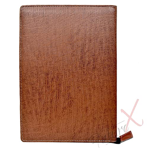 Image of FUTURE X 20 Leaf Multipurpose Leatherette Professional File Folders for Certificates, Documents Holder, Portfolio, Executive File Legal Size Documents Holder for Men and Women (Light Brown)