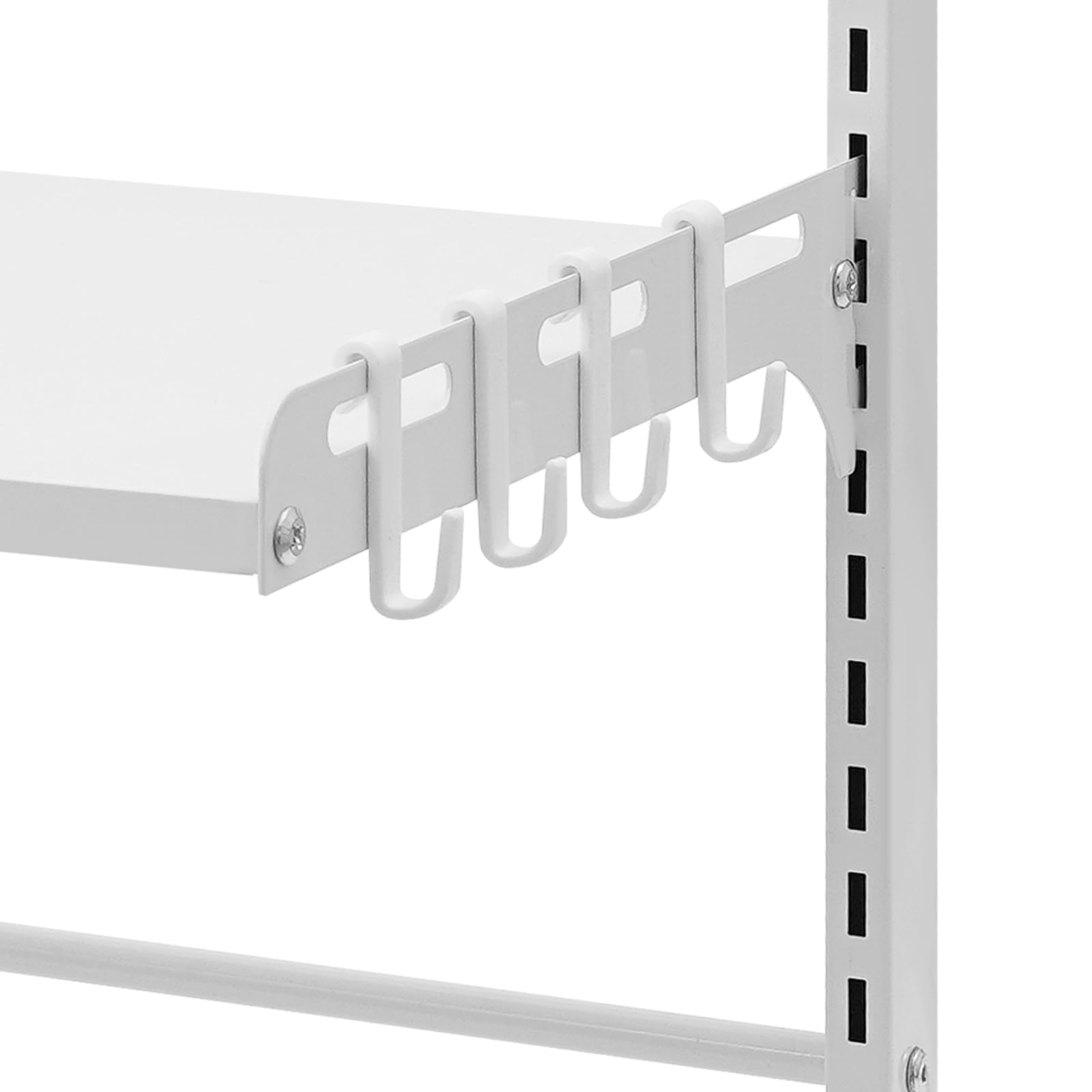 Étagère extensible pour micro-ondes avec 4 crochets, 2 niveaux, hauteur réglable de 27 à 52 cm, support pour micro-ondes, boulangerie, organisateur pour plans de travail de cuisine, blanc